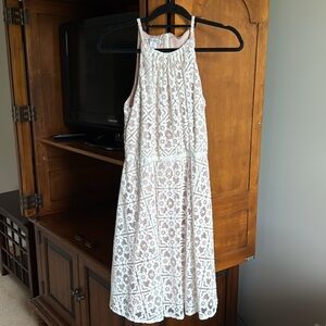 Maggy London Lace Halterneck Dress